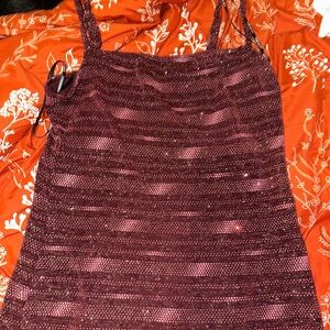 Forever 21 Glittery Burgundy mini dress